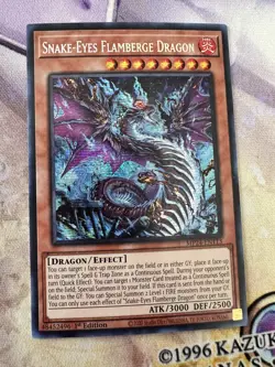 Snake-Eyes Flamberge Dragon MP24-EN113 Prismatic Secret Rare 1st Ed NM Yugioh - Image 1