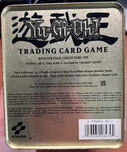 Yu-Gi-Oh! Vintage Original Blue-Eyes White Dragon Kaiba Metal Tin 2002 - EMPTY- - Image 2
