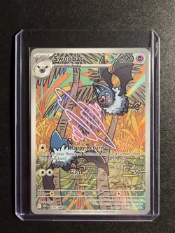 Pokemon TCG Swoobat Illustration Rare Card 120/086 White Flare - Image 1