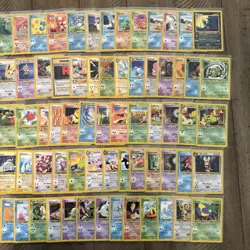 Vintage Pokemon TCG Neo Genesis Non Holos No Duplicates Lot Of 81 Cards - Image 4