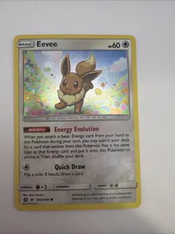 Eevee 101a/149 Alternate Art Sun & Moon Base S&M Pokemon TCG Card NM - Image 1