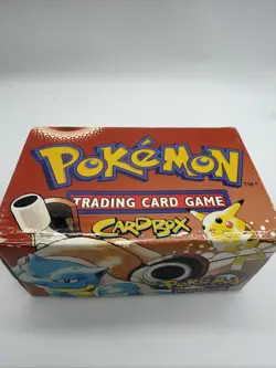 Pokemon TCG WOTC 1999 Base Set Card Box EMPTY Vintage RARE Blastoise Art - Image 2