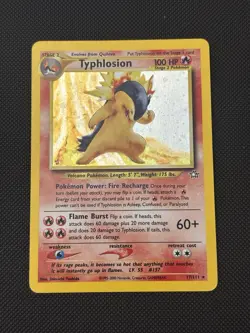 Typhlosion - 17/111 - Pokemon Neo Genesis Unlimited Holo Rare Card WOTC - Image 1