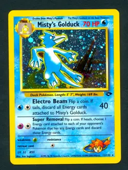#3 Misty's Golduck 12/132 Gym Challenge 2000 Holo Rare WOTC Pokemon Card TCG - Image 1