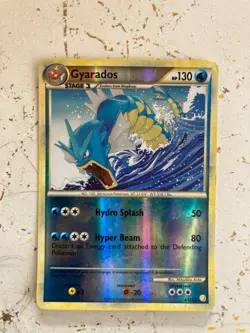 GYARADOS 4/123 HEART GOLD SOUL SILVER HGSS REVERSE HOLO POKEMON CARD - Image 1