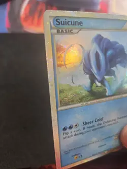 Suicune HGSS21 Holo Black Star Promo Pokemon Card Dent Shown On Picture - Image 2