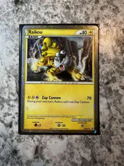 Raikou HGSS19 Heart Gold Soul Silver Promo Pokemon Card Holo - Image 1