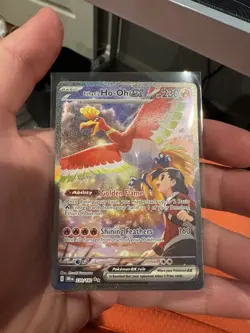 Pokemon TCG Ethans Ho-Oh EX Card 230/182 Sir Destined Rivals - Image 1