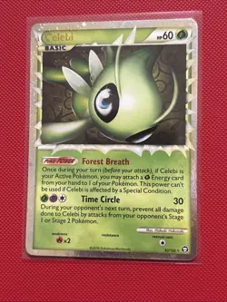 Celebi 92/102 Holo Rare HGSS Triumphant Prime Pokemon TCG Card NM Condition 🔥 - Image 1