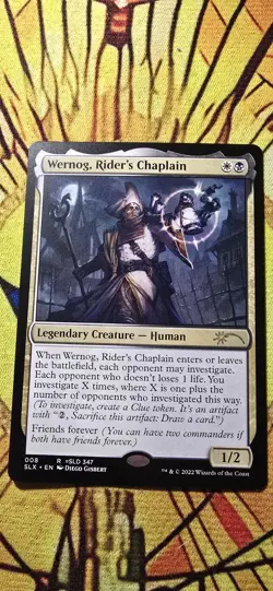 Wernog, Rider's Chaplain Slx Cards Regular Legendary Creature Rare MTG NM - Image 1
