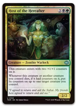 Host of the Hereafter #193 (Foil) (NM) Tarkir Dragonstorm TDM Magic MTG - Image 1