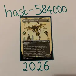 MTG TLA - Momo, Friendly Flier - Rare - 317 - NM - Borderless - Image 1