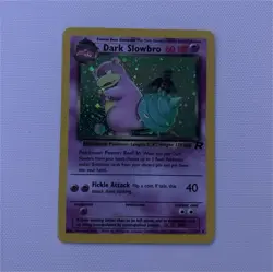 Pokemon Dark Slowbro Team Rocket Holo Rare Card 12/82 60 HP TCG - Image 1