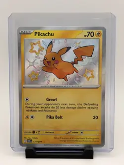 Pikachu 131/091 SV: Paldean Fates NM Pokemon 2024 - Image 1