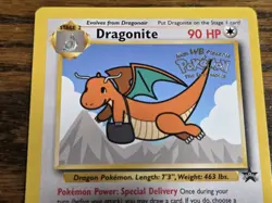 Pokemon Wotc Black Star Promo # 5 Movie Promo DRAGONITE **not played** - Image 2