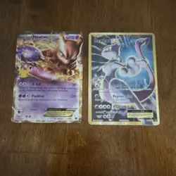 Pokemon EX Holo Basic Card Lot Mewtwo Mewtwo EX English Set 2 Cards - Image 1