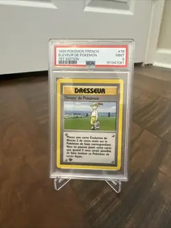 Eleveur de Pokemon #76 PSA 9 French 1st Edition Pokemon Base Set - Image 1