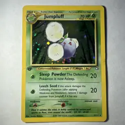Jumpluff #7 Holo - Pokemon 2000 Neo Genesis NM Card Vintage WOTC - Image 1