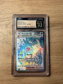 Pokemon Gyarados EX Scarlet & Violet 225/198 CGC 10 Pristine Pop 61 - Image 1