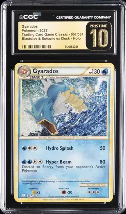 2023 POKEMON TCG CLASSIC #007/034 GYARADOS CGC 10 PRISTINE - Image 1