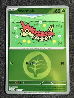 Wurmple 011/217 Energy Pattern Reverse Holo ME: Ascended Heroes Pokemon - Image 1