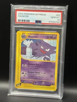PSA 10 Haunter 2003 Skyridge 63/144 E-series Pokemon TCG GEM MINT - Image 1