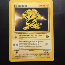 Pokemon Vintage Electabuzz 020/102 Base Set 1999 WotC Non-Holo Rare - Image 1