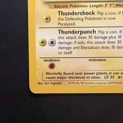 Pokemon Vintage Electabuzz 020/102 Base Set 1999 WotC Non-Holo Rare - Image 5