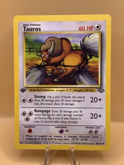 1999 Taurus First Edition Vintage Pokemon # 47/64 - Image 1