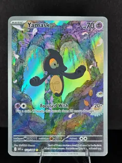 Yamask Pokemon TCG White Flare 122/086 Full Art Illustration Rare NM - Image 1