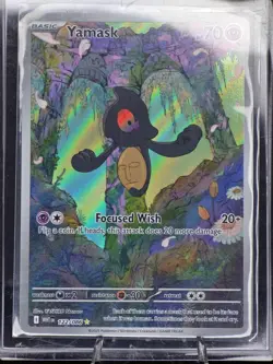 Yamask Pokemon TCG White Flare 122/086 Full Art Illustration Rare NM - Image 3