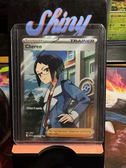 Cheren 258/217 Full Art Trainer Ultra Rare Holo Ascended Heroes Pokemon TCG - Image 1