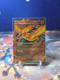 Team Rocket's Moltres ex Double Rare SV10: Destined Rivals 031/182 Pokemon TCG - Image 1