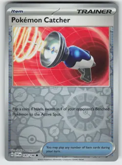 Pokemon Catcher Reverse Holo Common SV01: Scarlet & Violet Base Set 187/198 LP-N - Image 1
