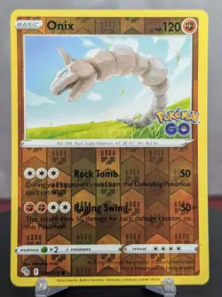 Pokemon Onix #036/078 English Pokemon GO Reverse Holo - Image 1