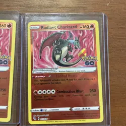 Radiant Charizard 11/78 Pokemon GO Radiant Rare Lot Of 2 - Image 3
