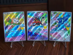 First Partner Rowlet Litten Popplio 30th Promo Set 043 044 045 Pokemon TCG - Image 1