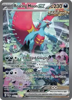PSA 9 Roaring Moon Ex 251/182 Special Illustration Rare Pokemon Paradox Rift - Image 1