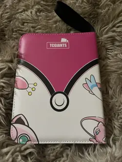 Pokemon Card Binder 400 Card Pocket MEW Sylveon Jiggly (Cute Pink and White) - Image 2