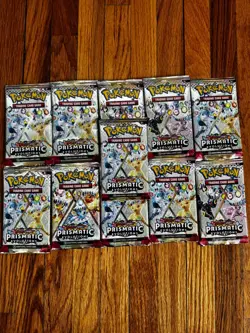 ⭐🌟Lot of (11) Pokemon TCG Prismatic Evolutions Booster Packs SEALED NEW🌟⭐ - Image 1