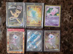 Pokemon TCG Mew Gold lot Celebrations 25th Shiny Mew 025 + Mew EX 151 205/165 LP - Image 1