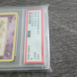 Pokemon TCG Mew 53/108 Evolutions Holo Rare PSA 9 2016 Holo Psychic Basic - Image 3