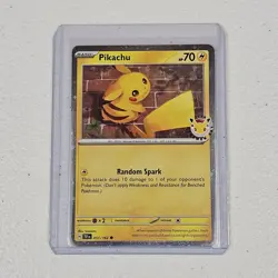 Pikachu Pokemon Day 2026 051/162 30th Anniversary Stamped Promo Holo Pokemon TCG - Image 1