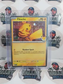 Pikachu 051/162 Pokemon Day 2026 30th Anniversary Stamped Promo Pokemon TCG NM - Image 1