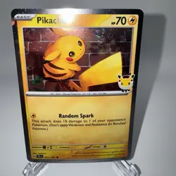 2026 Pokemon Day 30th Anniversary Pikachu 051 Stamped Promo Holo SWIRL 💫 (A) - Image 1