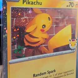 Head Swirl Pikachu 051/162 Pokemon Day 30th anniversary 2026 stamped pikachu. - Image 1