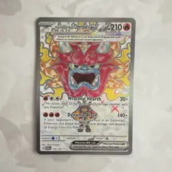 Pokemon Hearthflame Mask Ogerpon ex Ultra Rare Full Art Holo 192/167 EX 210 HP - Image 1
