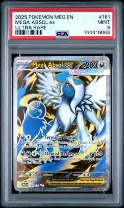 2025 POKEMON MEG EN-MEGA EVOLUTION ULTRA RARE #161 MEGA ABSOL EX PSA 9 - Image 1
