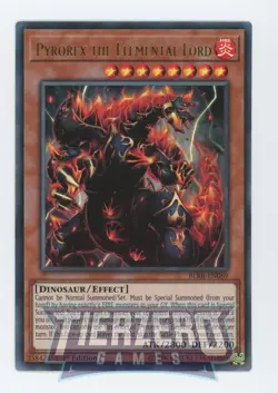 Yugioh Pyrorex the Elemental Lord BLRR-EN069 Ultra Rare 1st Edition Near Mint - Image 1