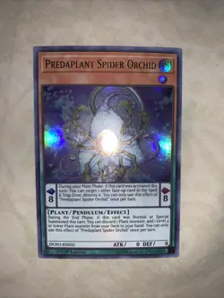 Predaplant Spider Orchid DUPO-EN035 Ultra Rare 1st Edition NM Yugioh - Image 1